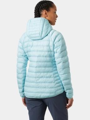 geaca de drumetie pt. femei Helly Hansen W Banff Hooded Insulator albastru deschis 3