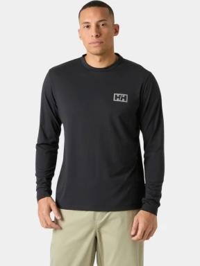 tricou cu maneci lungi pt. barbati Helly Hansen Skog Graphic Ls Tee negru 1