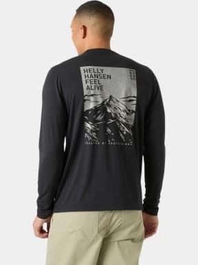 tricou cu maneci lungi pt. barbati Helly Hansen Skog Graphic Ls Tee negru 3