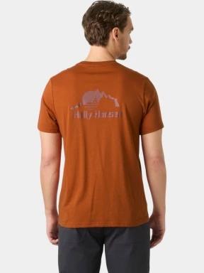 tricou cu maneci scurte pt. barbati Helly Hansen Nord Graphic T-Shirt portocaliu 3
