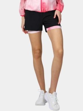 pantaloni scurti pentru sport pt. femei Rukka Rukka Makela Print negru 1