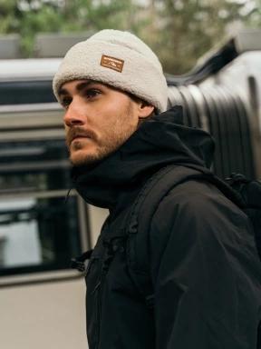 caciula tricotata Fundango Zeo Fleece Beanie alb 1