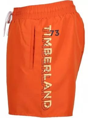 sorturi de baie pentru barbati pt. barbati Timberland Logo Swim portocaliu 3