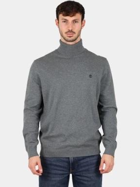 pulover tricotat pt. barbati Timberland Turtle Neck Cotton Sweater gri 1