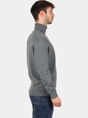 pulover tricotat pt. barbati Timberland Turtle Neck Cotton Sweater gri 3