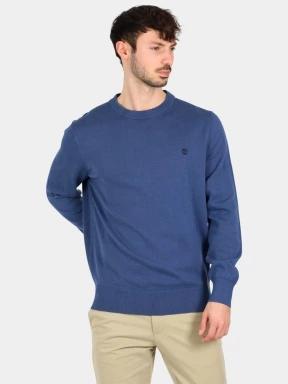 pulover pt. barbati Timberland Cotton Yd Sweater albastru inchis 1