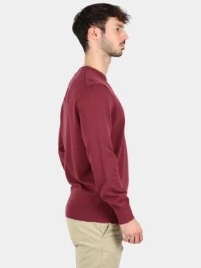 pulover pt. barbati Timberland Cotton Yd Sweater bordo 3