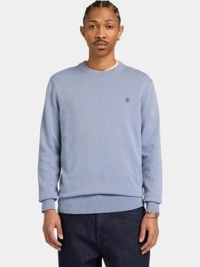 pulover pt. barbati Timberland Cotton YD Sweater albastru deschis 1