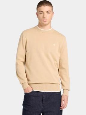 pulover pt. barbati Timberland Cotton YD Sweater nisip 1