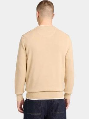 pulover pt. barbati Timberland Cotton YD Sweater nisip 3