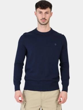pulover pt. barbati Timberland Cotton YD Sweater albastru inchis 1