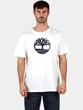 tricou cu maneci scurte pt. barbati Timberland Tree Logo Short Sleeve Tee alb 1