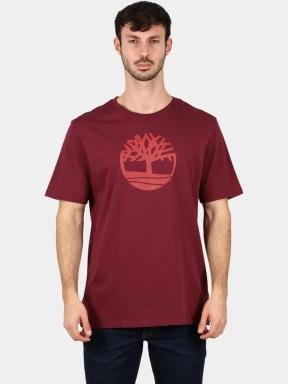 tricou cu maneci scurte pt. barbati Timberland Tree Logo Short Sleeve Tee bordo 1