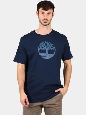 tricou cu maneci scurte pt. barbati Timberland Tree Logo Short Sleeve Tee albastru inchis 1