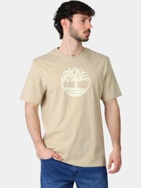 tricou cu maneci scurte pt. barbati Timberland Tree Logo Short Sleeve Tee nisip 1