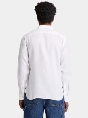 camasa cu maneci lungi pt. barbati Timberland Linen Shirt alb 3