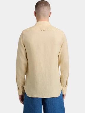 camasa cu maneci lungi pt. barbati Timberland Linen Shirt nisip 3