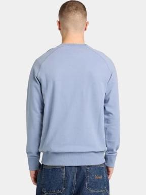 pulover pt. barbati Timberland Loopback Crew Neck Sweatshirt albastru deschis 3