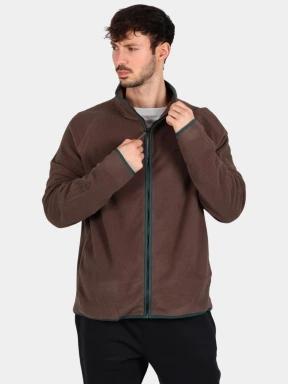 pulover polar pt. barbati Timberland Polartec 100 Full Zip Fleece maro 1
