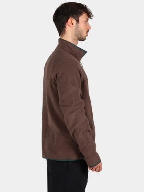 pulover polar pt. barbati Timberland Polartec 100 Full Zip Fleece maro 3