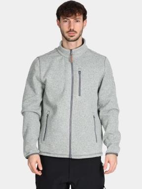 pulover polar pt. barbati Timberland Melange Fleece Jacket gri 1