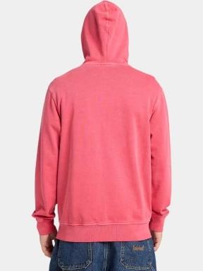 pulover cu gluga pt. barbati Timberland Garment Dye Hoodie rosu 3