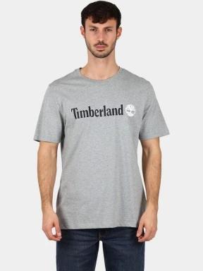 tricou cu maneci scurte pt. barbati Timberland Linear Logo Short Sleeve Tee gri 1