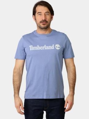 tricou cu maneci scurte pt. barbati Timberland Linear Logo Short Sleeve Tee albastru deschis 1