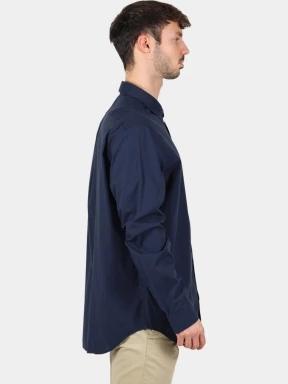 camasa cu maneci lungi pt. barbati Timberland Long Sleeve Stretch Poplin Shirt albastru inchis 3
