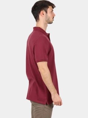 tricou cu guler pt. barbati Timberland Pique Short Sleeve Polo bordo 3