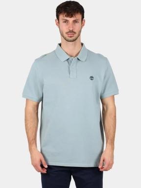 tricou cu guler pt. barbati Timberland Pique Short Sleeve Polo gri 1