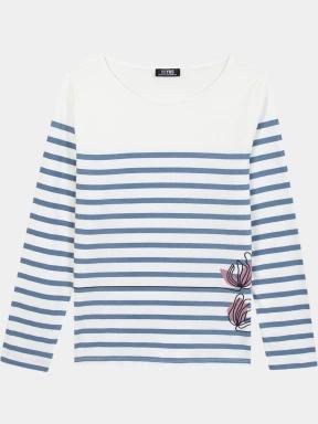 tricou cu maneci lungi pt. femei TBS Alisatee alb 1