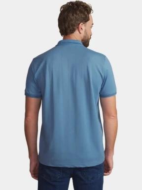 tricou cu guler pt. barbati TBS Attonpol albastru 3