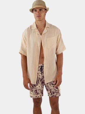 camasa cu maneci scurte pt. barbati Barts Cayrlos Shirt nisip 1