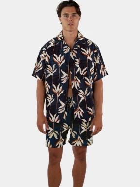 camasa cu maneci scurte pt. barbati Barts Ryesi Shirt albastru inchis 1