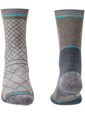 ciorapi pentru drumetii pt. barbati Bridgedale Ultra Light T2 Coolmax Performance Boot gri 3