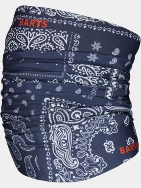 esarfa tubulara Barts Multicol Paisley Mix albastru inchis 1