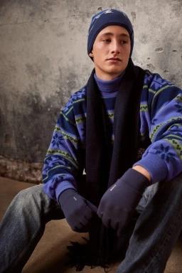 sal Barts Kristjen Scarf albastru inchis 3