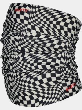 esarfa tubulara Barts Multicol Psycho Checks negru 1