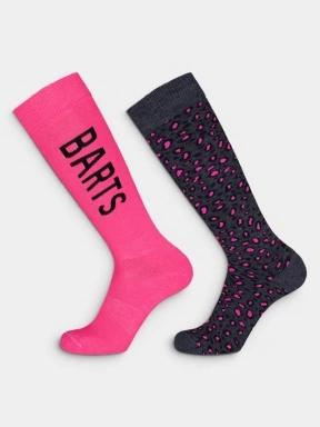 ciorapi de schi Barts Basic Skisock 2 Pack Print magenta 1
