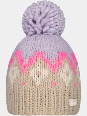 caciula cu mot pt. femei Barts Curley Beanie nisip 1