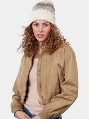 caciula cu mot pt. femei Barts Woodstar Beanie nisip 3