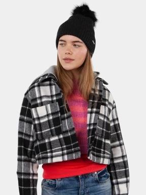 caciula cu mot pt. femei Barts Kenzie Beanie negru 3