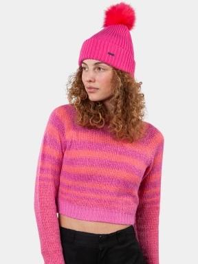 caciula cu mot pt. femei Barts Kenzie Beanie magenta 3