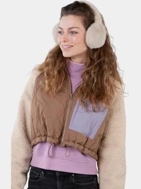 antifoane pt. femei Barts Big Fur Earmuffs nisip 3