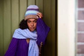 caciula tricotata pt. femei Barts Haputale Beanie violet 3