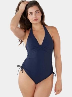 costum de baie pt. femei Barts Solid Halter One Piece albastru inchis 1