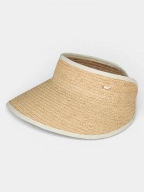 palarie de paie pt. femei Barts Tambinou Visor nisip 1