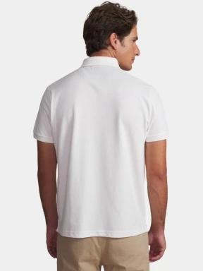 tricou cu guler pt. barbati TBS Clidepol alb 3