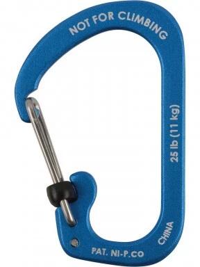SlideLock® reteszelhető alumínium karabiner #3 - Kék